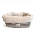 legowisko kokon dla psa beżowe