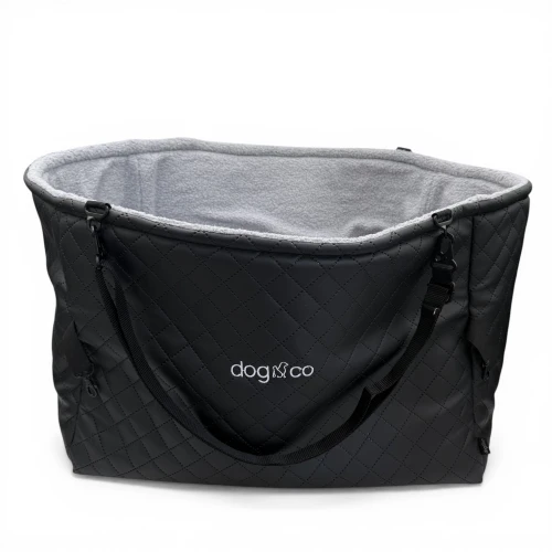 2w1 Torba-legowisko przenośne dla psa czarne z barankiem 