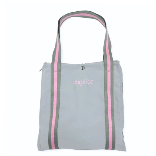 Torba-Mata podróżna 2w1 URBANMAT by Dogco - szaro-różowa