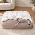 Whippet norka legowisko dla psa beżowe eleganckie welur